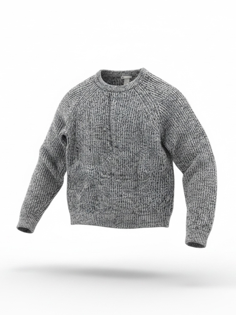 H&M Women's Marled Gray Crewneck Sweater